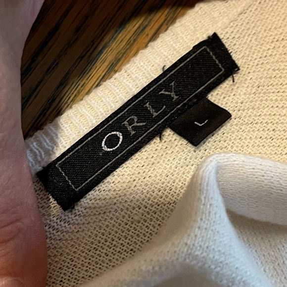 ORLY – Striped Sleeveless Knit Top – Size L - Picture 2 of 7